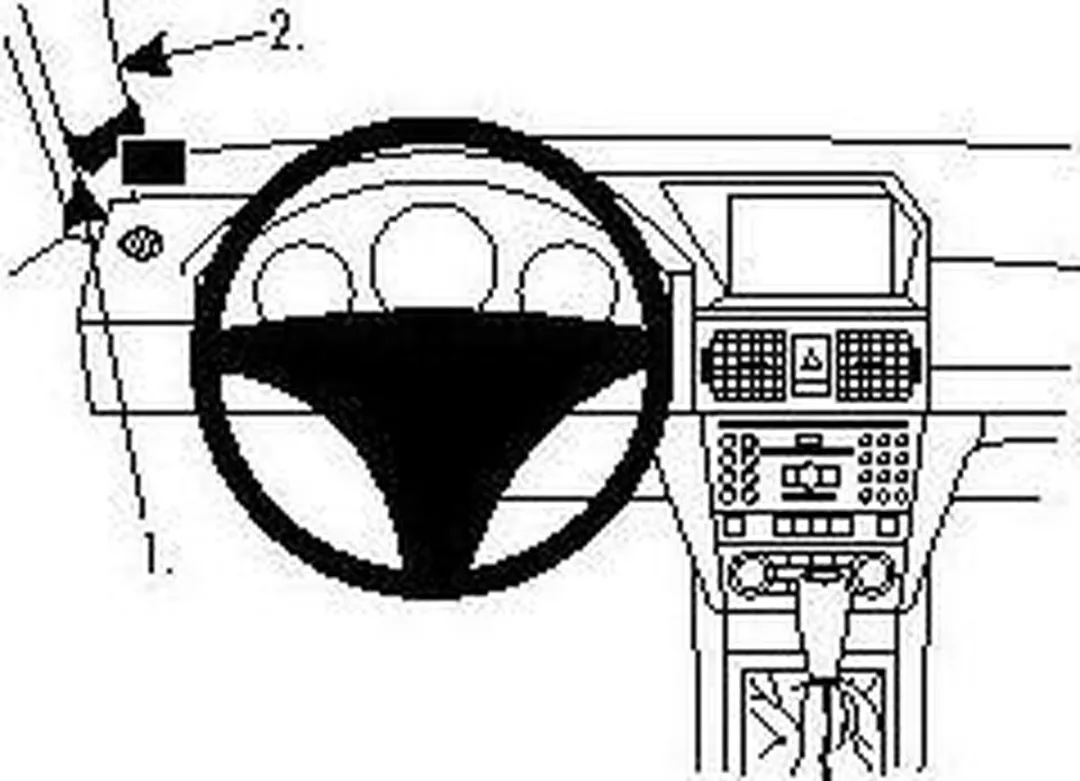 Brodit ProClip Mercedes GLK-Klasse 804268 - Telefoonhouder - Zwart