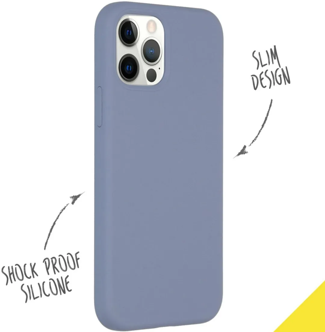 Accezz Hoesje iPhone 12 Pro/12 Lavendel Grijs