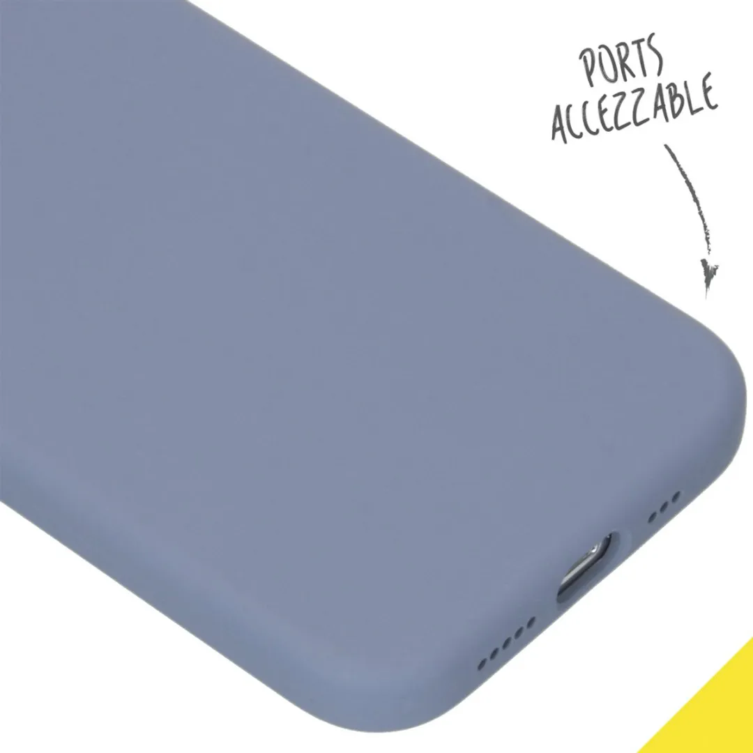 Accezz Hoesje iPhone 12 Pro/12 Lavendel Grijs