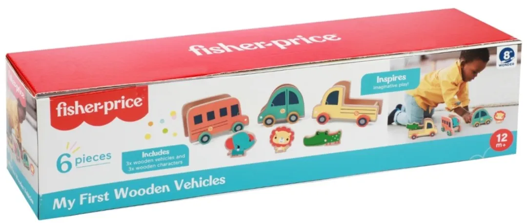 Fisher Price Houten Speelset - Blauw