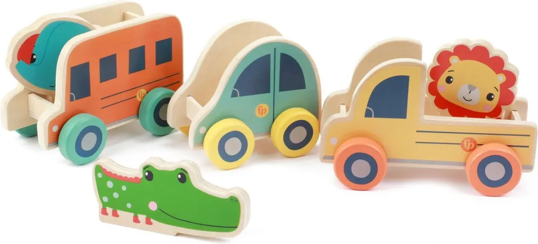Fisher Price Houten Speelset - Blauw