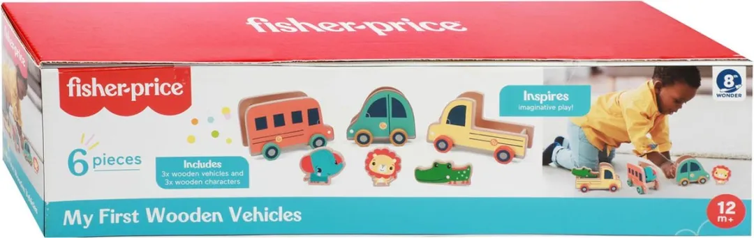 Fisher Price Houten Speelset - Blauw