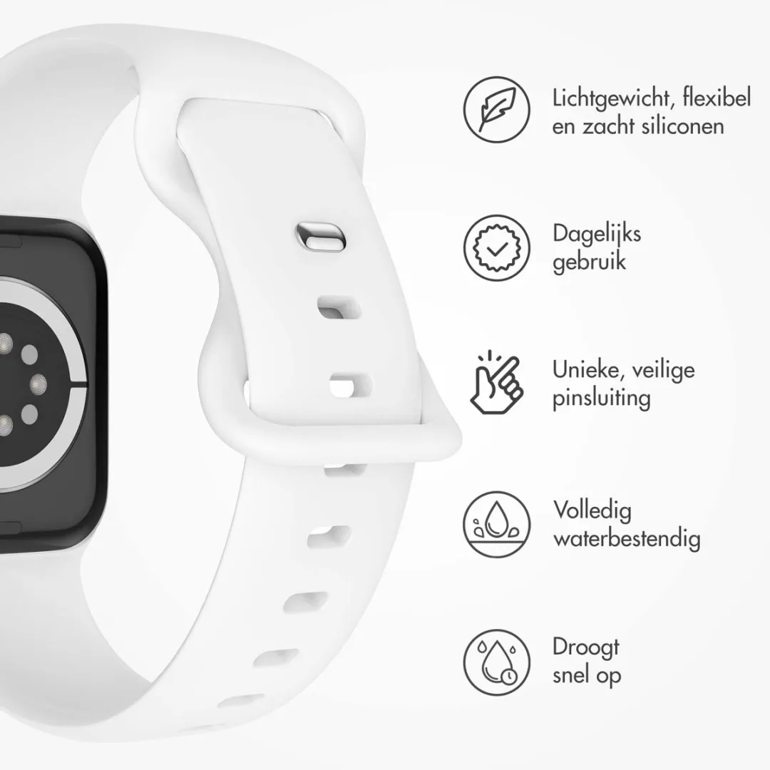 Imoshion Siliconen Bandje Apple Watch 38-42mm - Wit