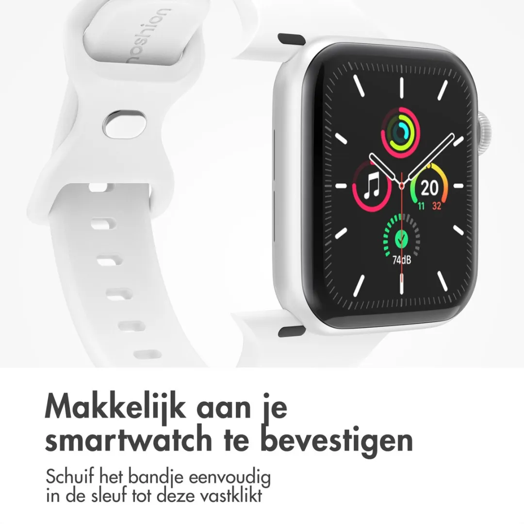 Imoshion Siliconen Bandje Apple Watch 38-42mm - Wit