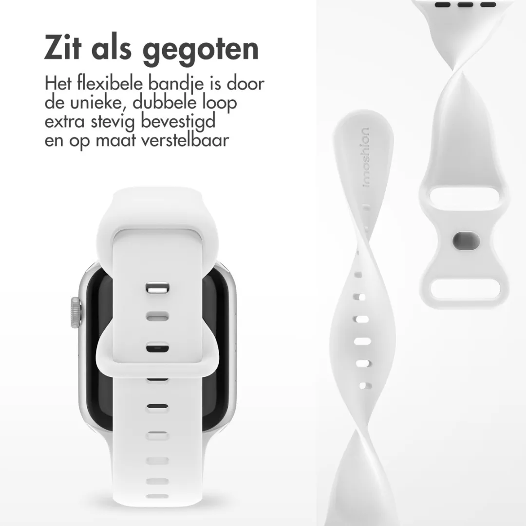 Imoshion Siliconen Bandje Apple Watch 38-42mm - Wit