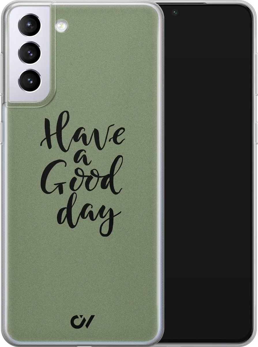 Casevibes Samsung Galaxy S21 Hoesje - Groen - S/S21/UV/042