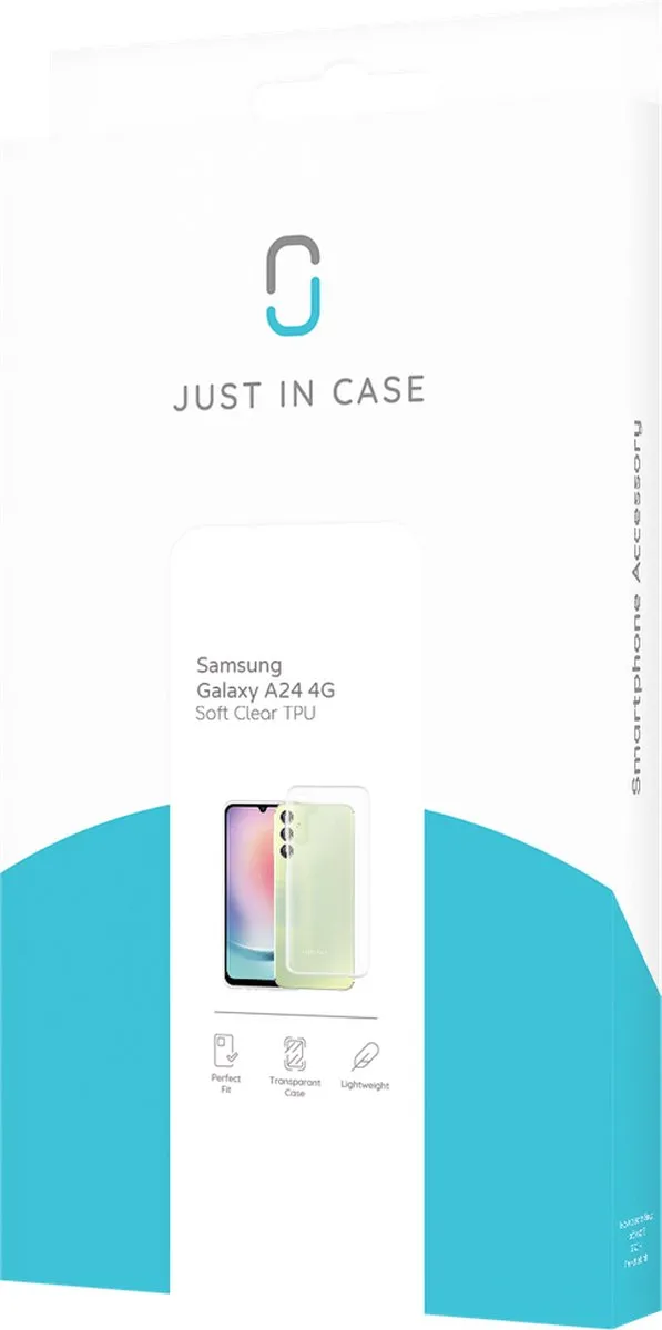 Just in Case Cazy Hoesje Samsung Galaxy A24 4G - Siliconen - Transparant