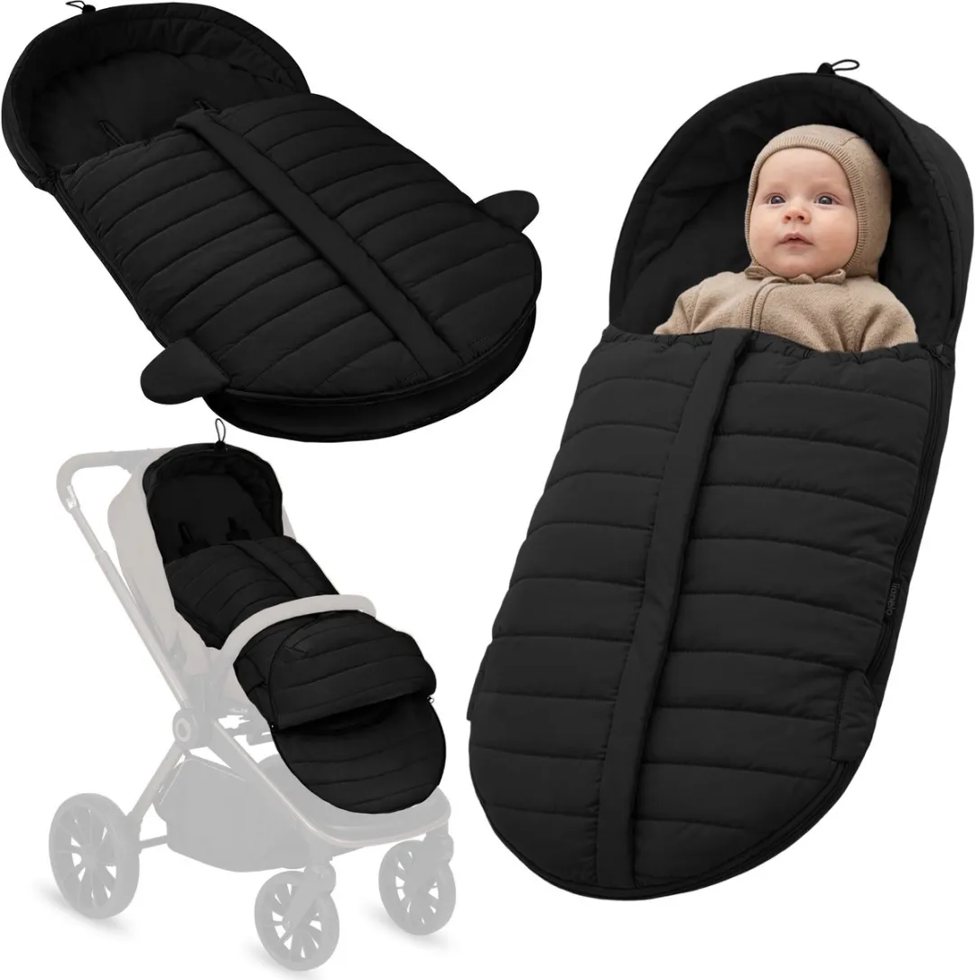 Lionelo Oli Universele Voetenzak Kinderwagen 101x45cm - Bruin