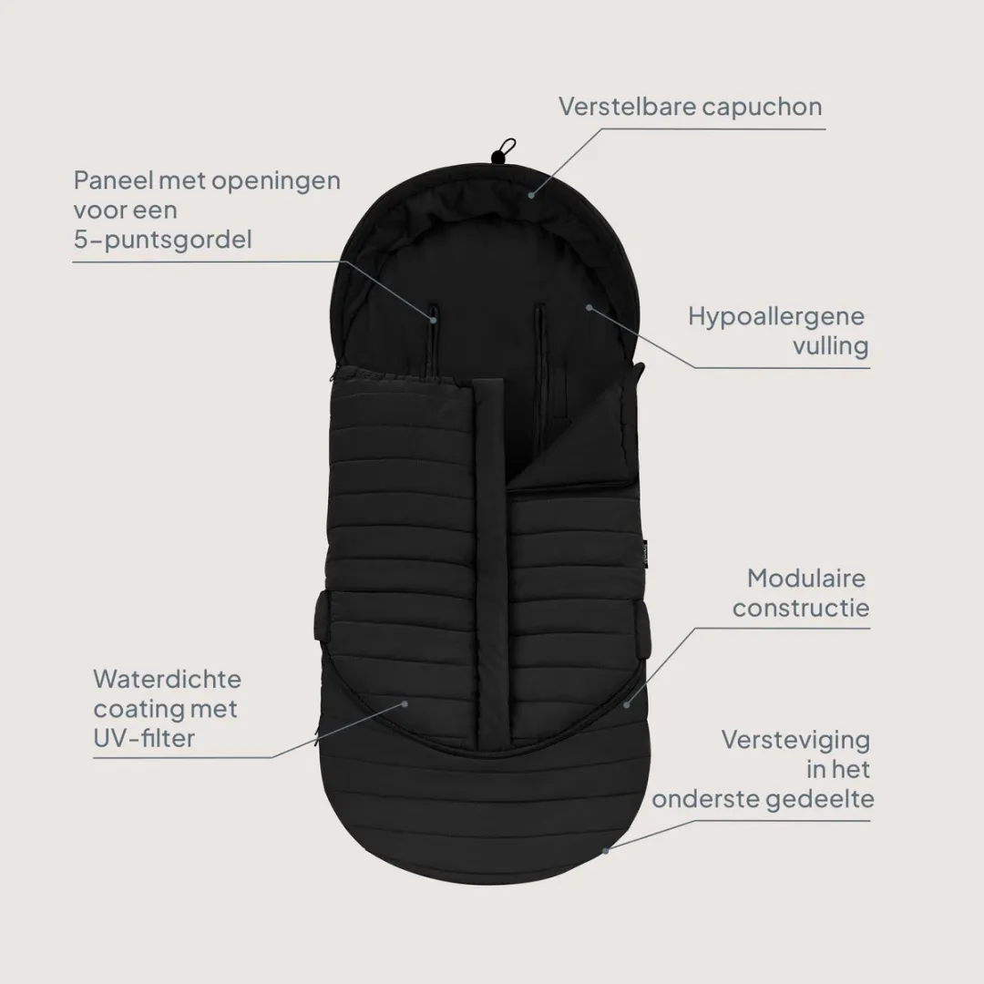 Lionelo Oli Universele Voetenzak Kinderwagen 101x45cm - Bruin