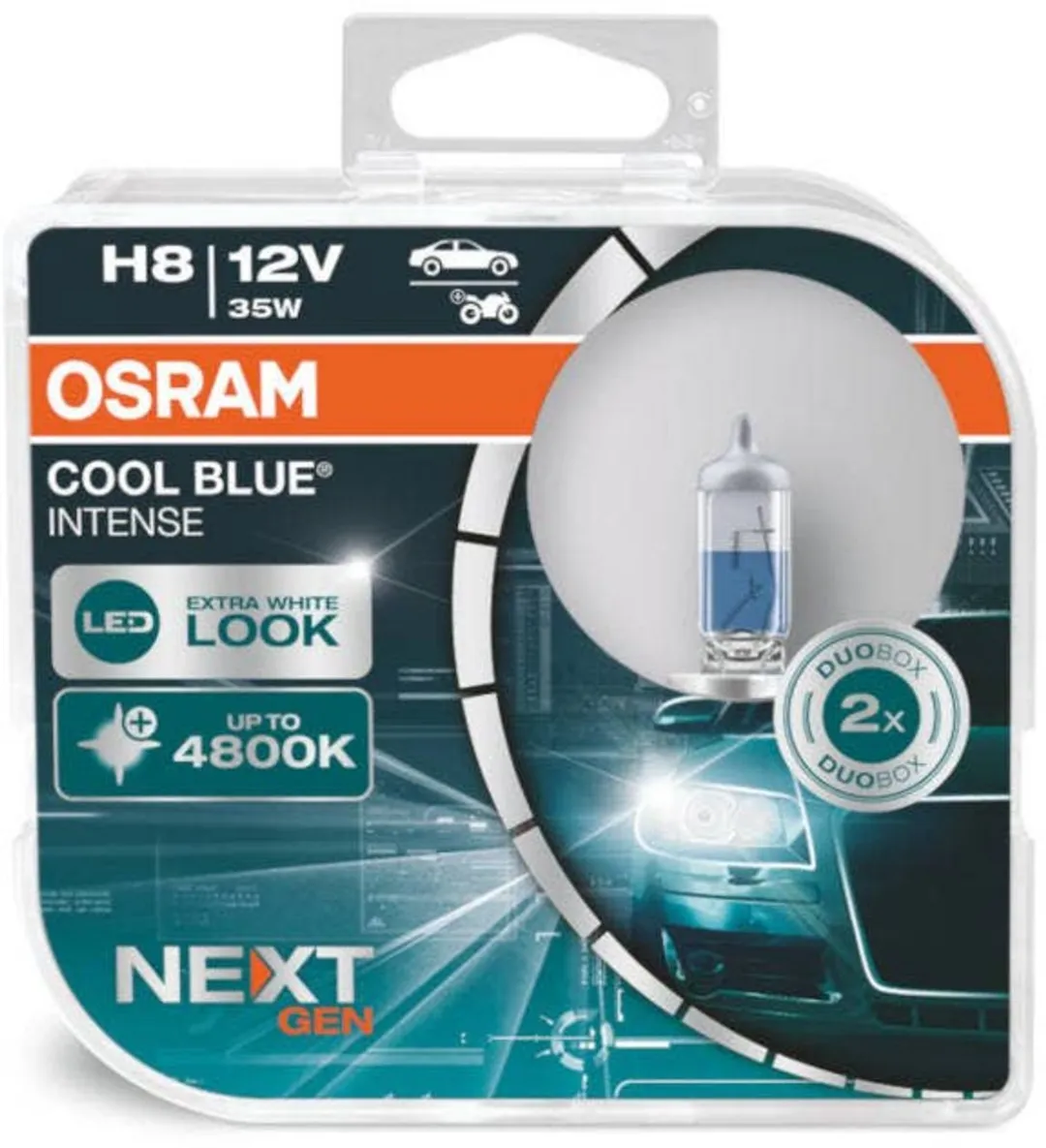 Osram Cool Blue Intense H8 64212CBN-2HB Set - 2 Stuks