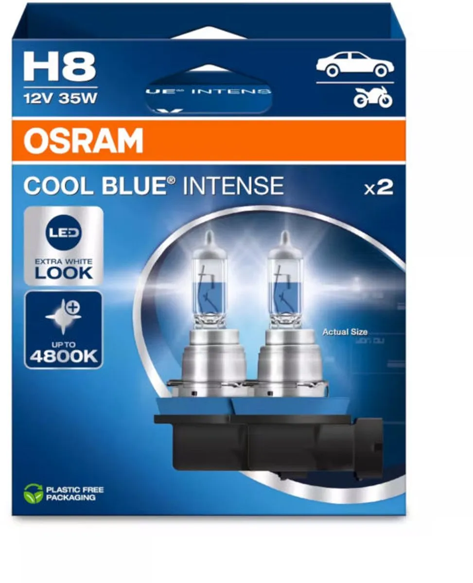 Osram Cool Blue Intense H8 64212CBN-2HB Set