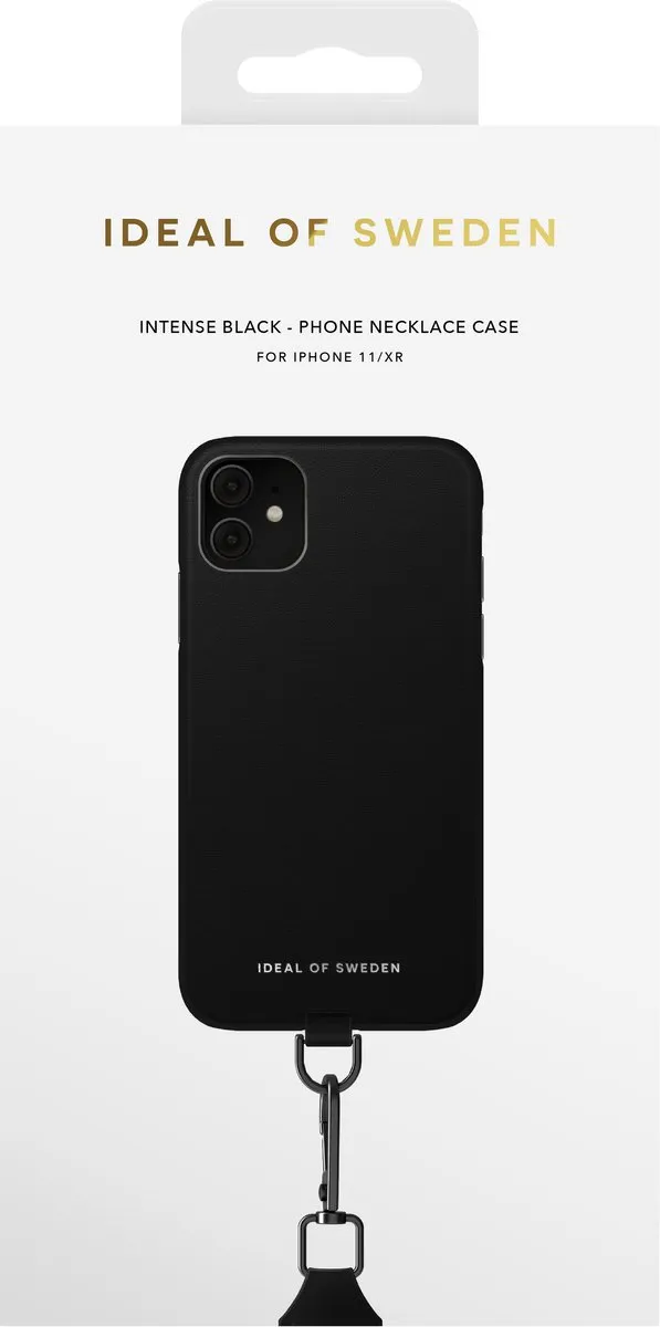iDeal of Sweden iPhone 11/XR Necklace Case - Intense Black