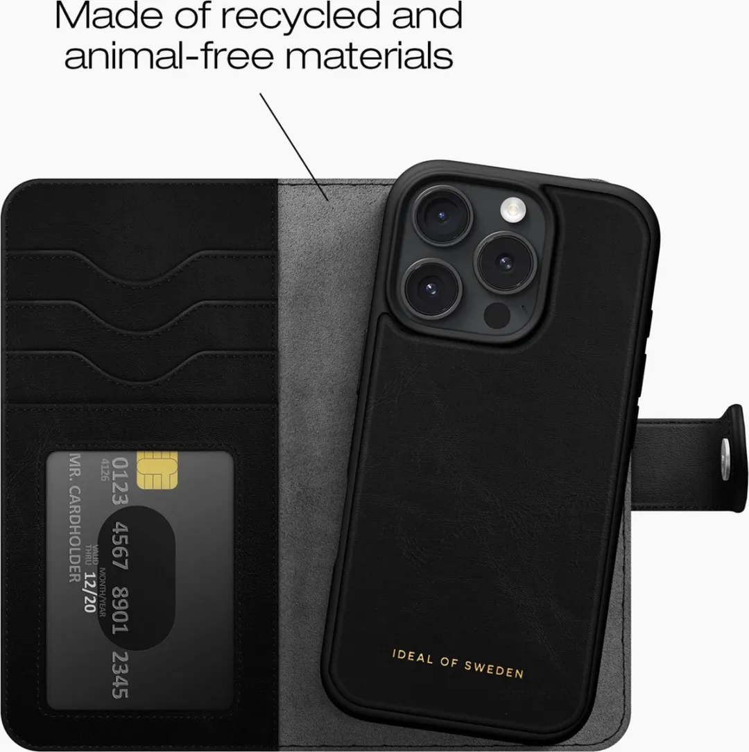 iDeal of Sweden Magnet Wallet+ MagSafe Black - iPhone 16 Pro Max