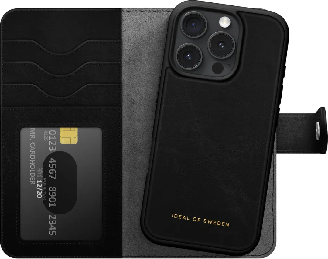 iDeal of Sweden Magnet Wallet+ MagSafe Black - iPhone 16 Pro Max