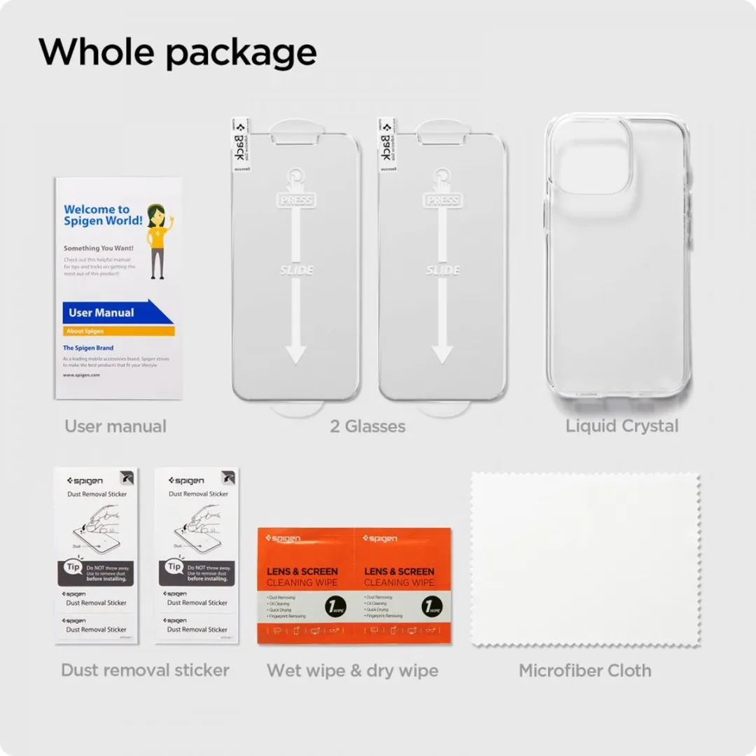 Spigen Crystal Pack ACS03636 Hoesje - iPhone 13 Pro Max - Transparant