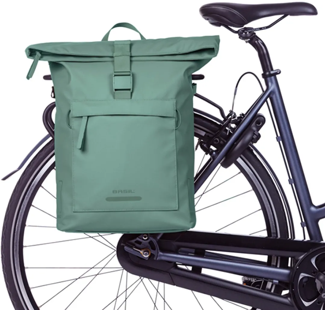 Basil Brooklyn Enkele Fietstas 17L - Groen - afbeelding 6 van 6