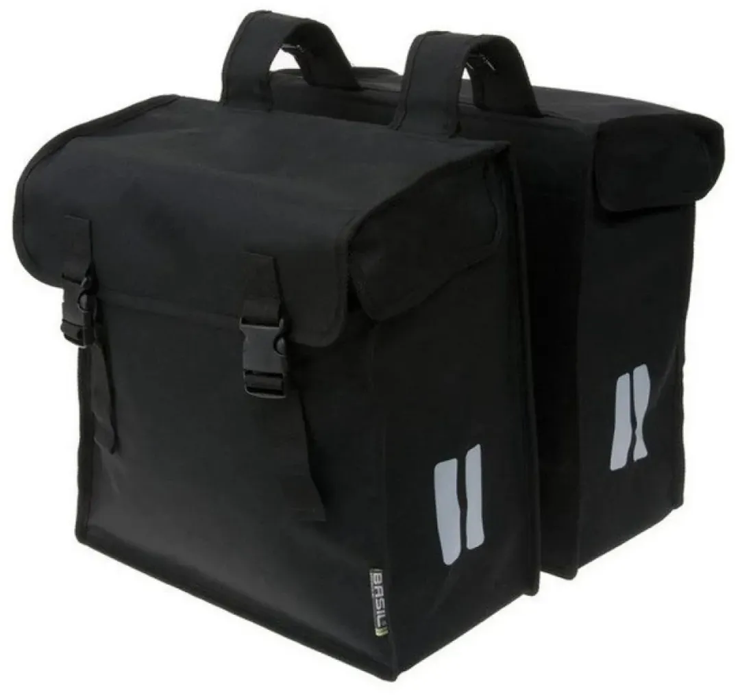 Basil Mara XXL Dubbele Fietstas 47L - Zwart
