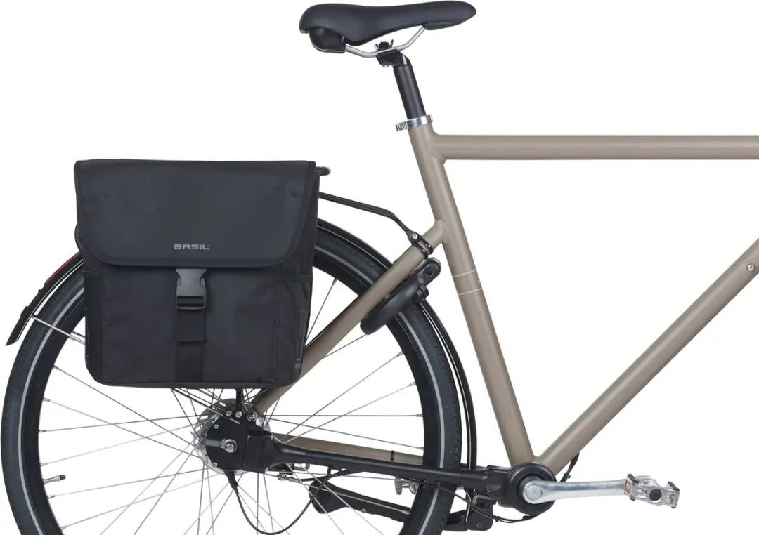 Basil GO Dubbele Fietstas 32L - Zwart