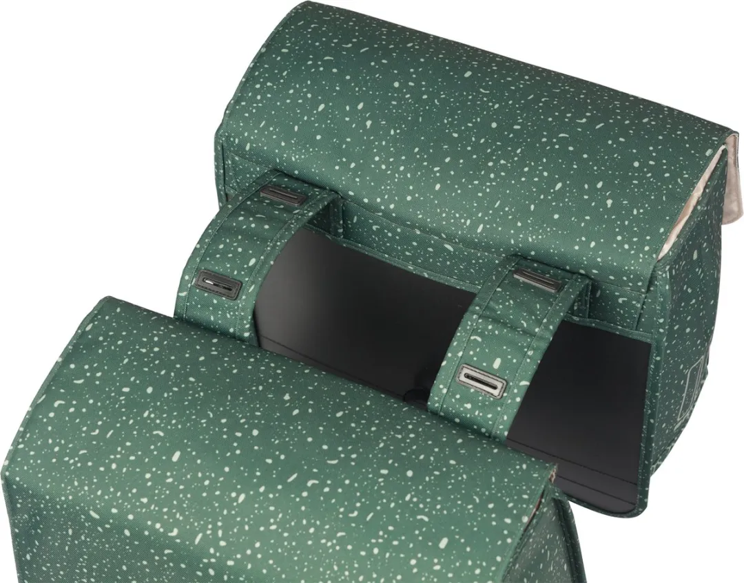 Basil Flair Dubbele Fietstas 35L - Groen