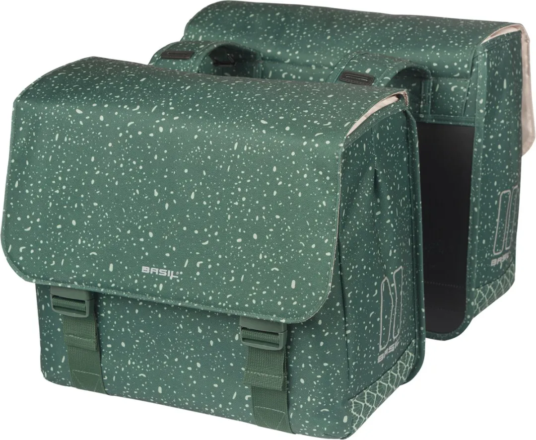 Basil Flair Dubbele Fietstas 35L - Groen