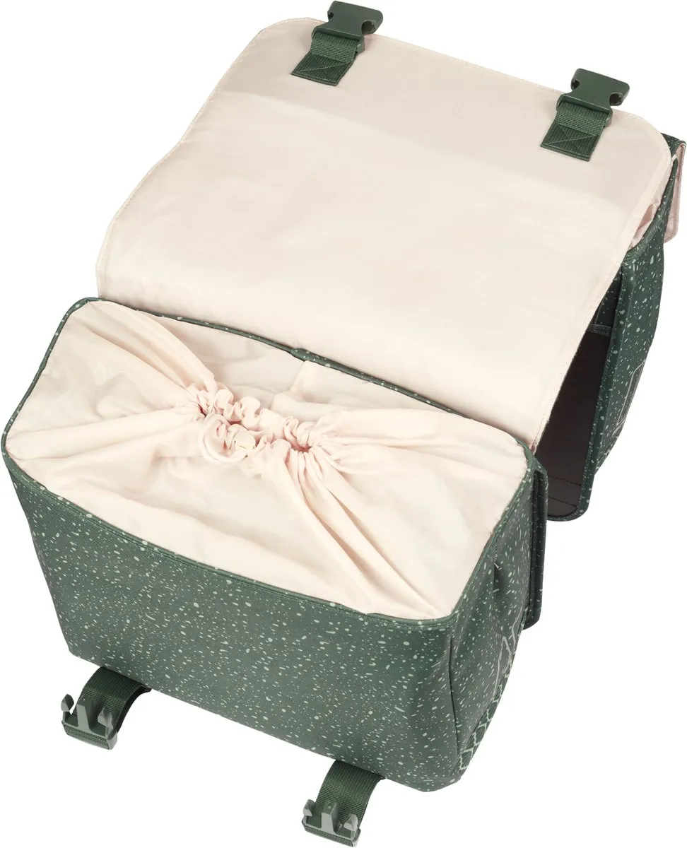 Basil Flair Dubbele Fietstas 35L - Groen