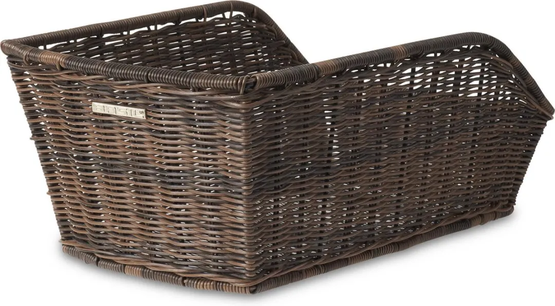 Basil Cento Rattan Look Fietsmand Achter