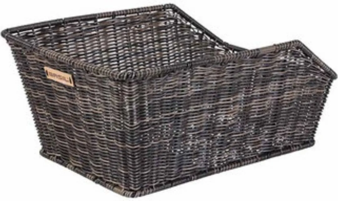 Basil Cento Rattan Look Fietsmand Achter - Bruin