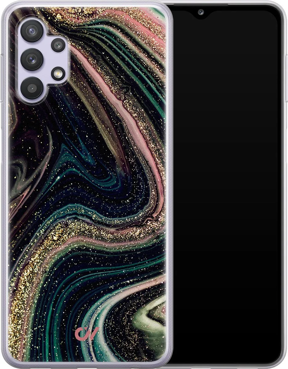 Casevibes Galaxy A32 5G Hoesje - Marble Twilight - Multi
