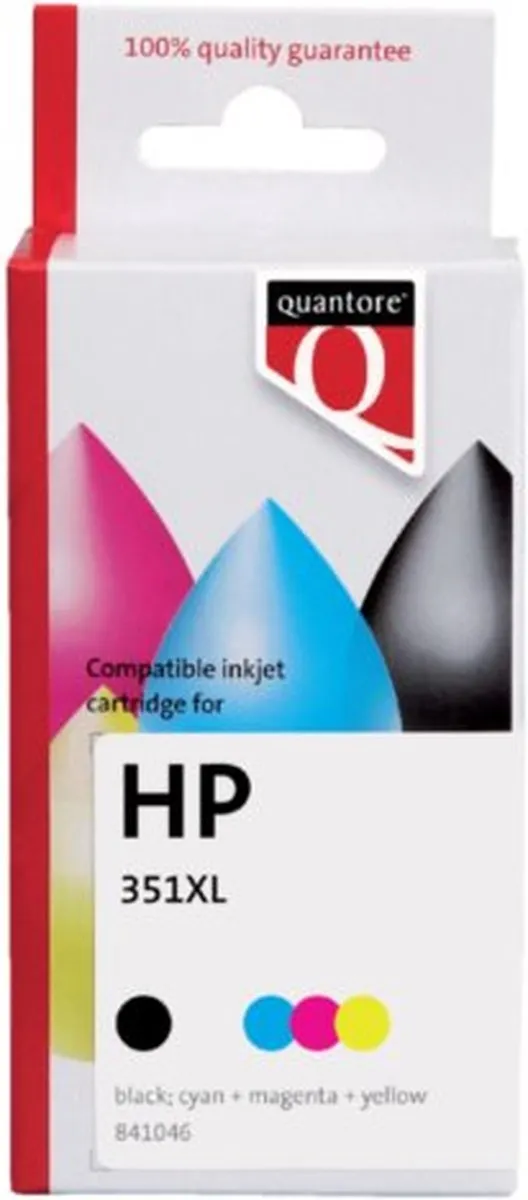 Quantore HP CB338EE 351XL Cartridge - 576 pagina's - 22ml - Zwart