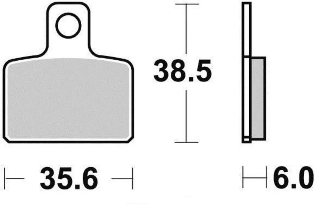 Sigma Remplaquette Moto Ossa 280 Tr 2010-2011 AR - Goud