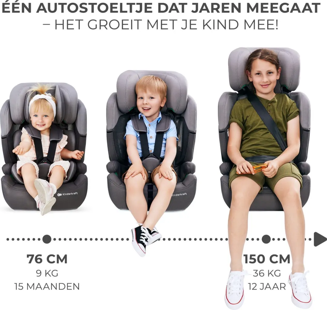 KinderKraft COMFORT UP I-SIZE Autostoel 9-36kg - Groen