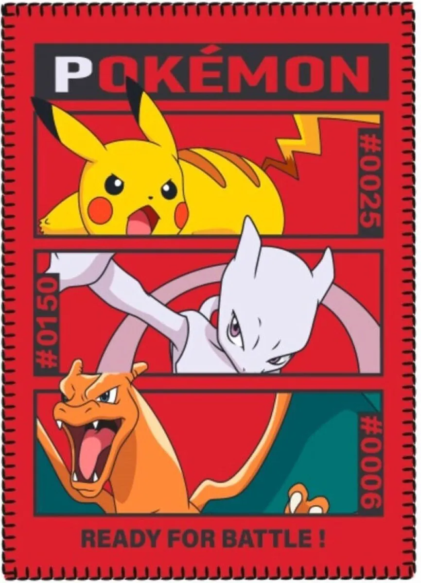 Pokémon Fleecedeken Sherpa - 100x140cm - Multi Colour