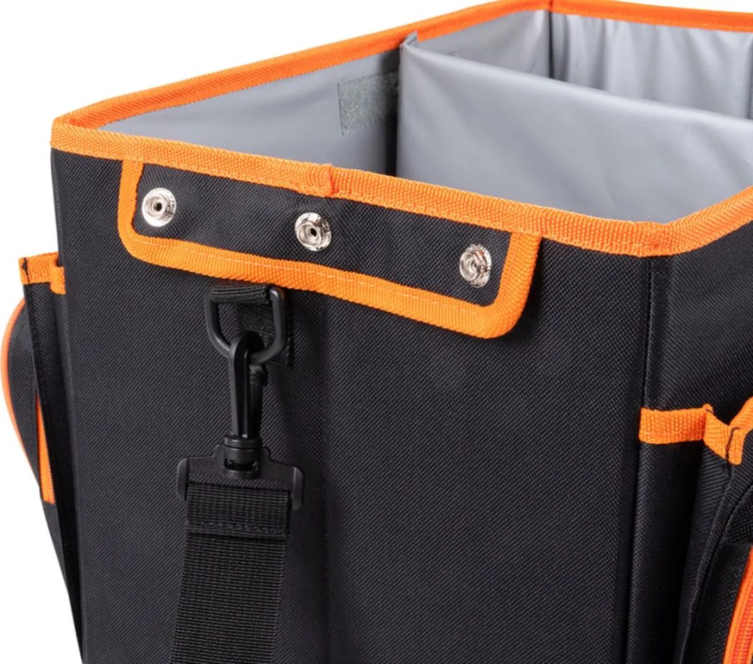 BLACK+DECKER Kofferbak Organizer 47.5x25x30cm - Grijs/ Oranje - afbeelding 6 van 6