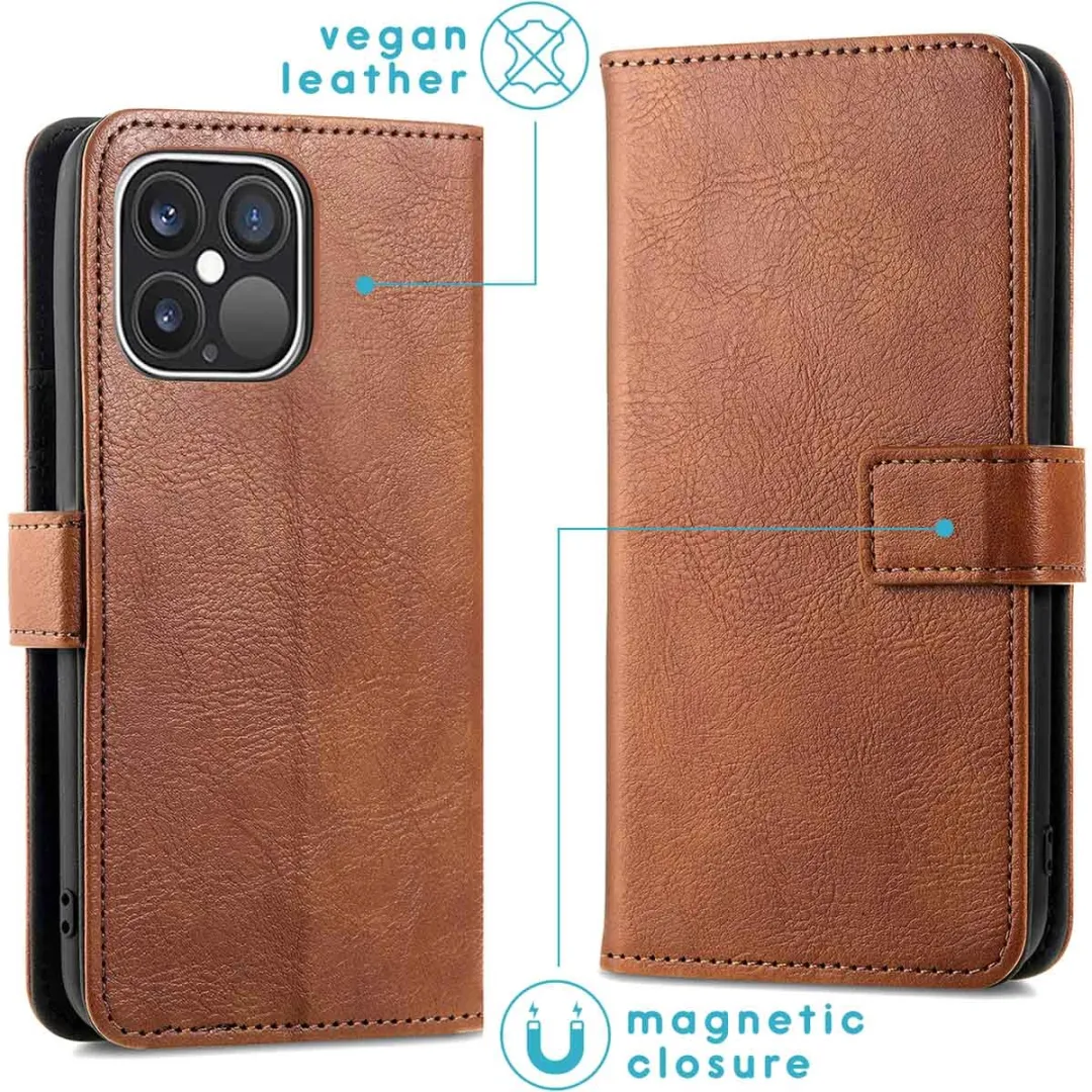 Imoshion iPhone 13 Pro Hoesje - 3 Pasjes - Bruin