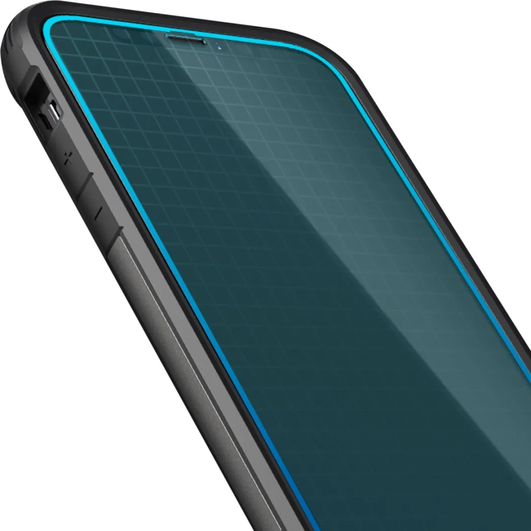 Spigen FC Black HD Glasbeschermer iPhone 12 mini - AGL01534 - afbeelding 6 van 6