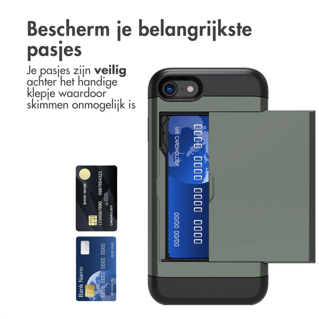 Imoshion Hoesje met Pasjeshouder - iPhone 8/SE/7 - Donkergroen