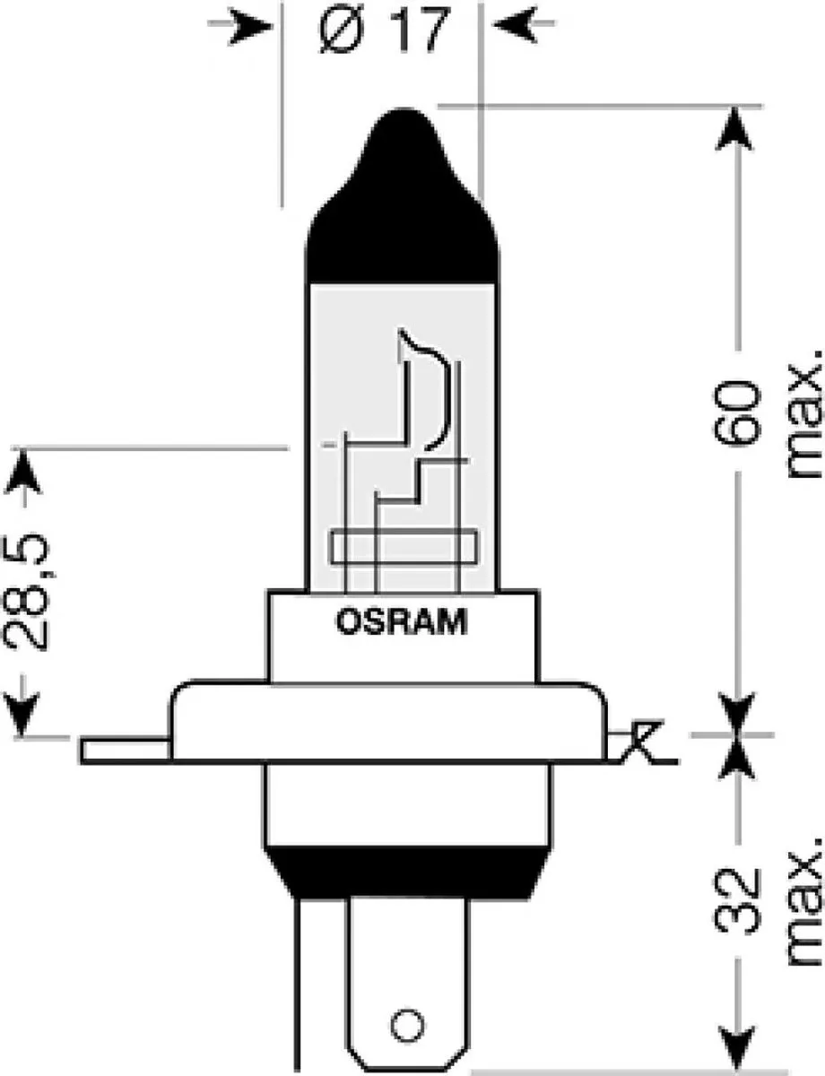 Osram Lamp Motor Yamaha 900 XRS 2016-2019 - Wit