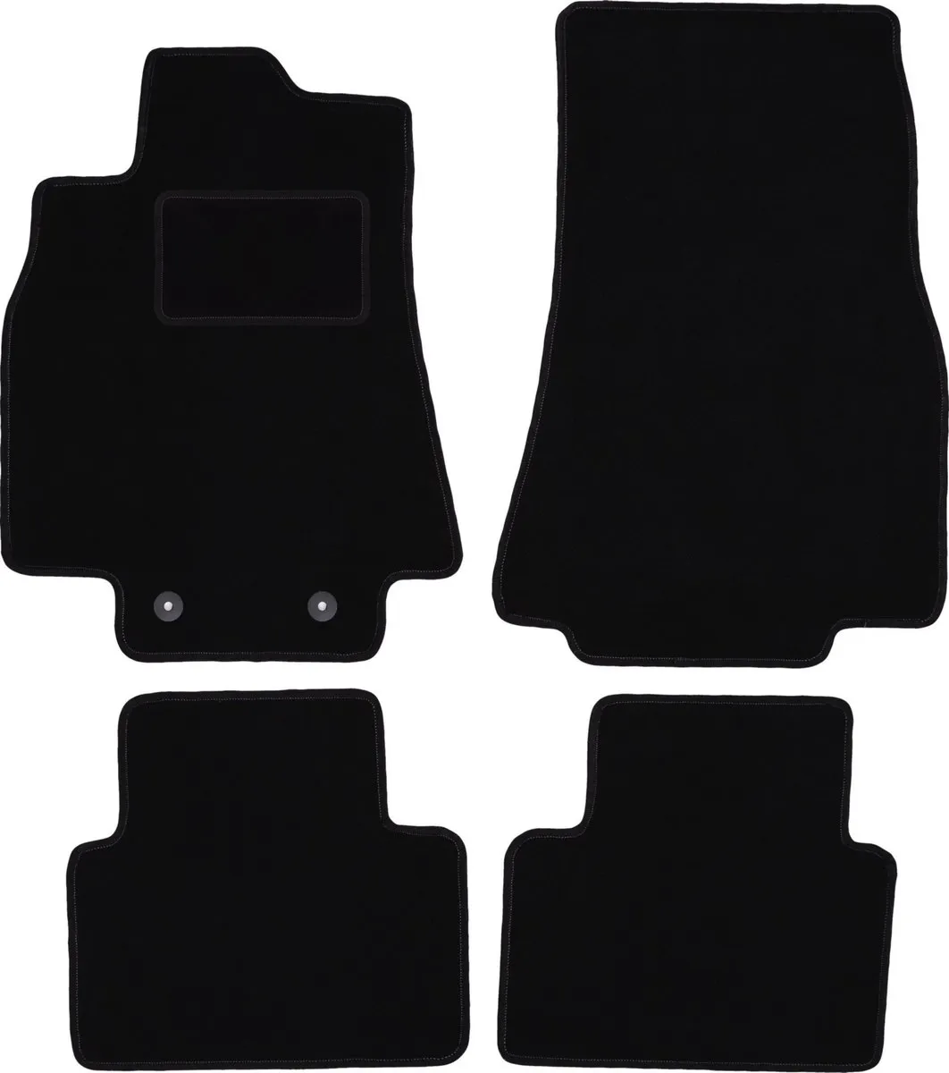 Mercedes A-Klasse W169 Veloursmatten - Zwart - 4 Stuks