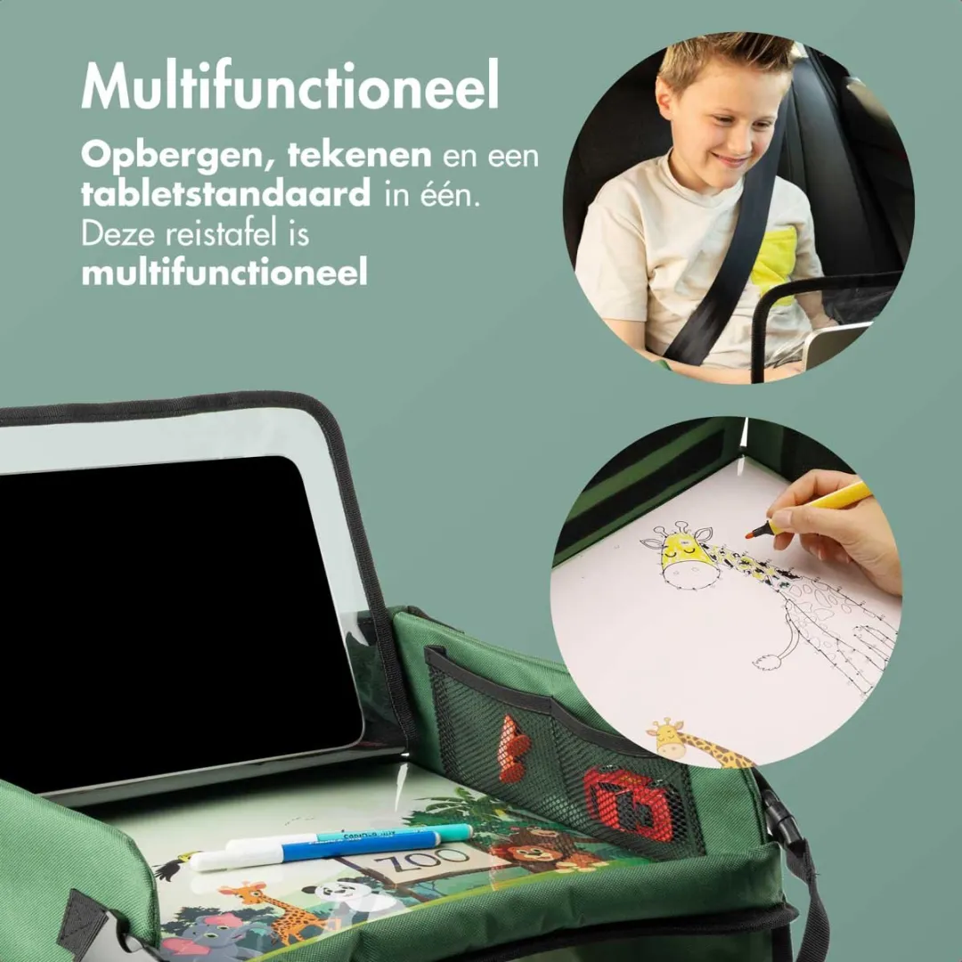 Imoshion Reistafel Groen - Tekentafel met Tablethouder 2 Kleurplaten