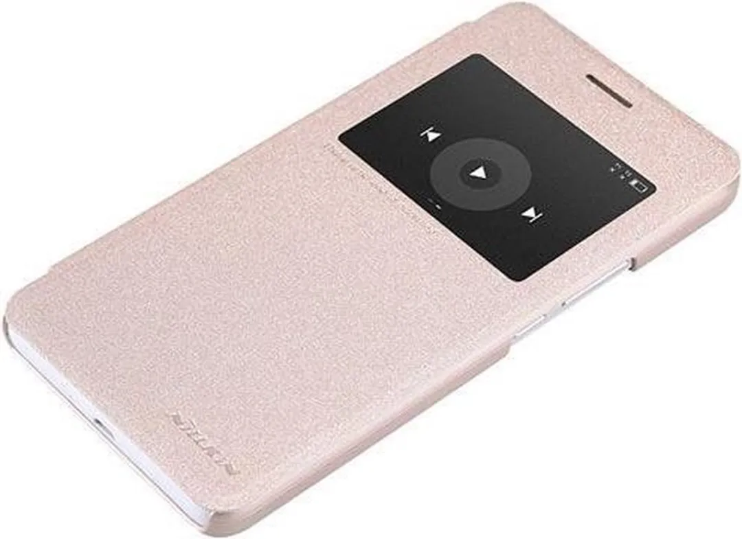 Nillkin Sparkle Series View Window Hoesje - Honor 6 Plus - Goud - afbeelding 3 van 5