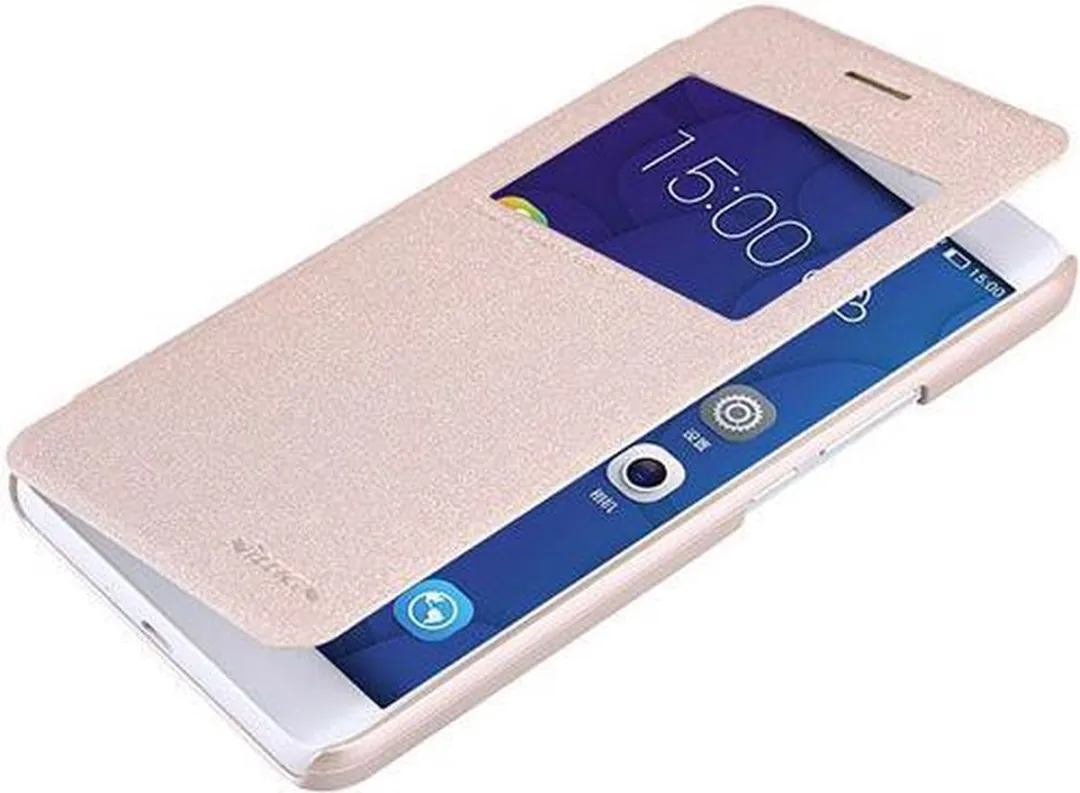 Nillkin Sparkle Series View Window Hoesje - Honor 6 Plus - Goud - afbeelding 4 van 5