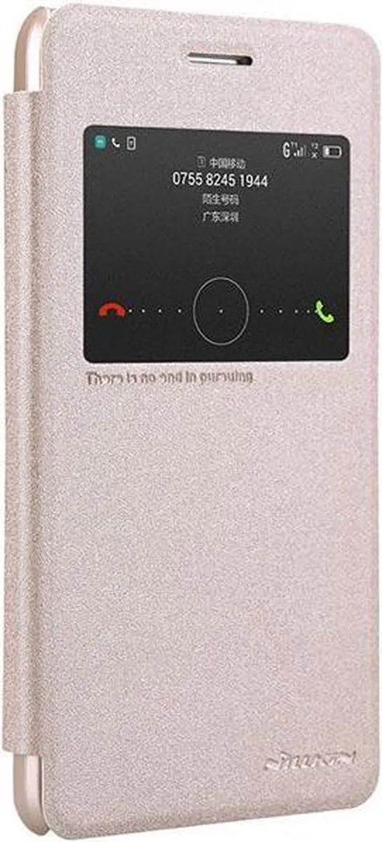 Nillkin Sparkle Series View Window Hoesje - Honor 6 Plus - Goud - afbeelding 5 van 5