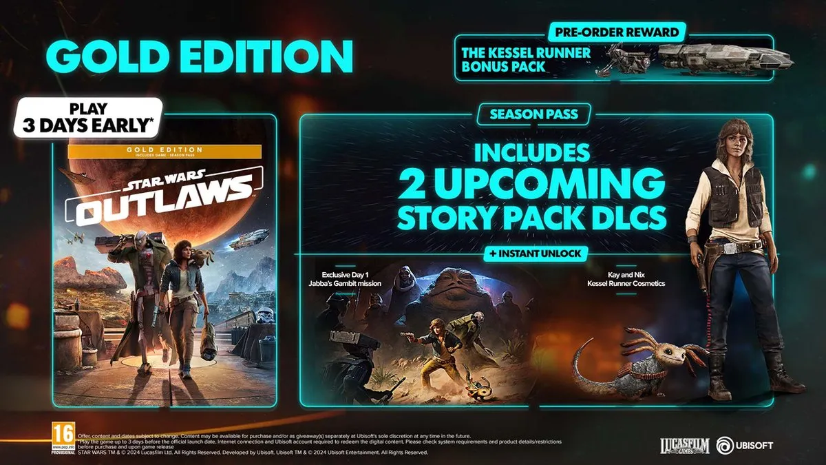 Ubisoft Star Wars Outlaws Gold Edition PS5