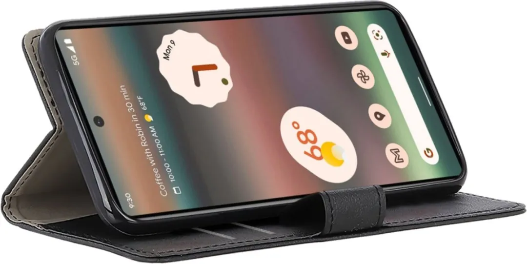 Just in Case Cazy Bookcase Classic 4517855 - Google Pixel 7 Pro Hoesje - Zwart