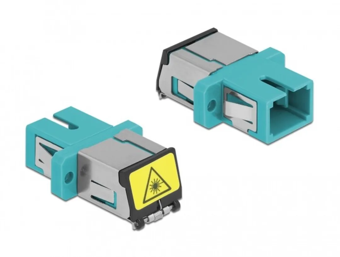 Delock Optische vezelkoppeling SC Simplex MM Aqua
