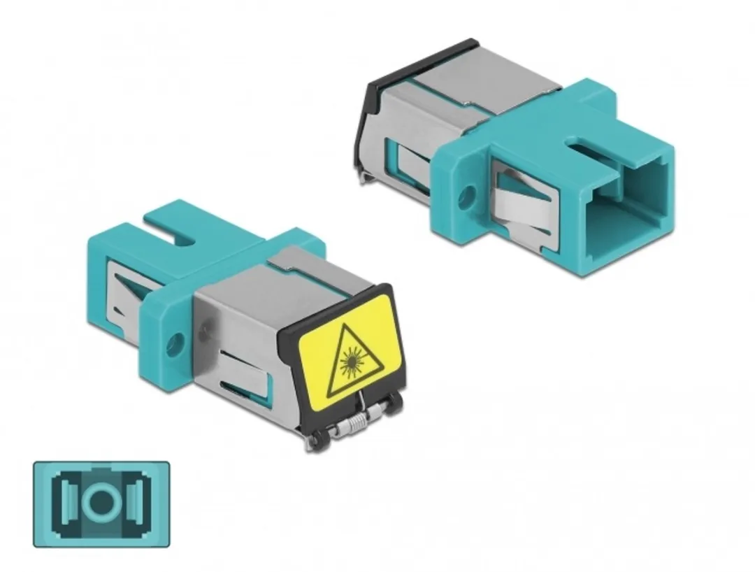 Delock Optische vezelkoppeling SC Simplex MM Aqua - 86890