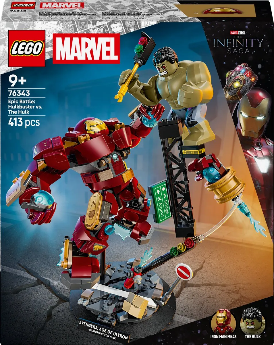 LEGO Marvel Hulkbuster vs. Hulk 76343 Bouwpakket - 413 Stukken - Multicolor