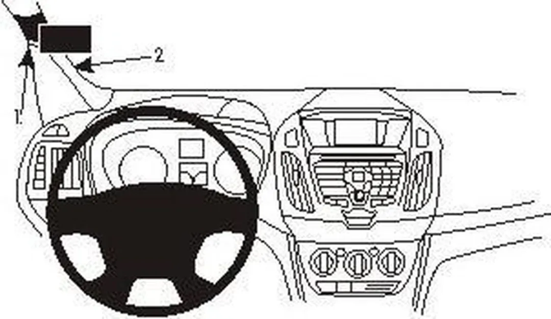 Brodit ProClip 804990 Ford Transit Connect Houder - Zwart
