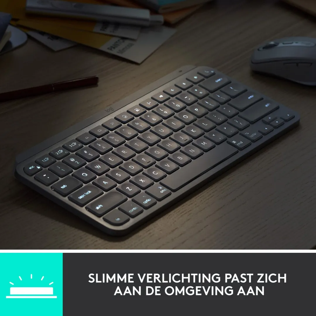 Logitech MX KEYS Mini Toetsenbord - Zilver