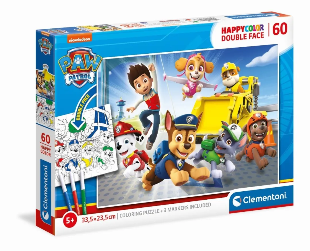 Paw Patrol Puzzel & Kleur 60 Stuks